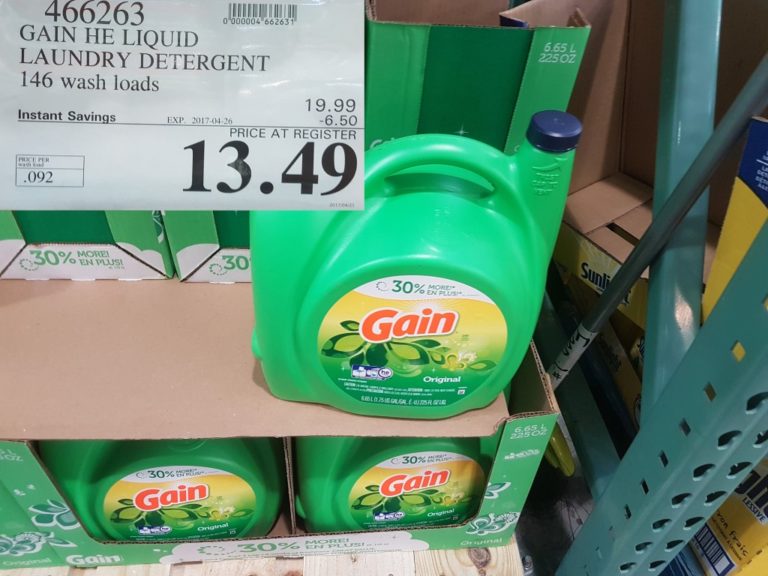 466263 GAIN HE LIQUID LAUNDRY DETERGENT 146 WASH LOADS 6 50 INSTANT