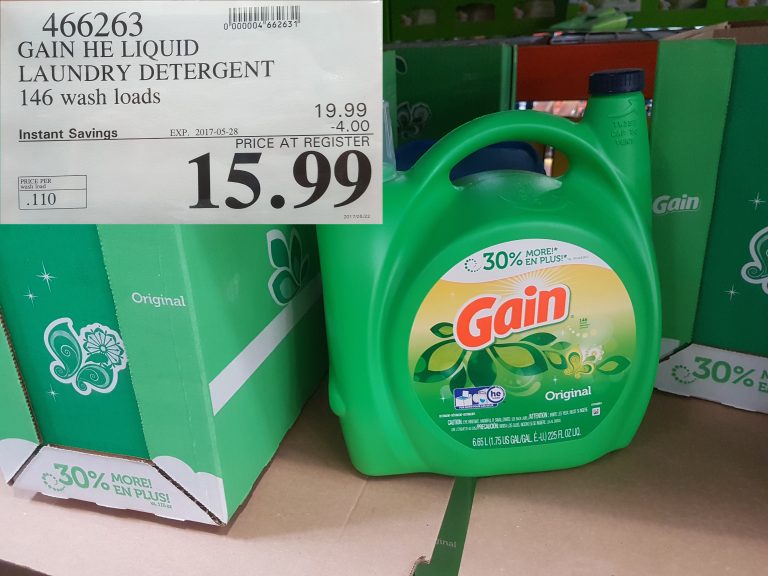 466263 GAIN HE LIQUID LAUNDRY DETERGENT 146 WASH LOADS 4 00 INSTANT