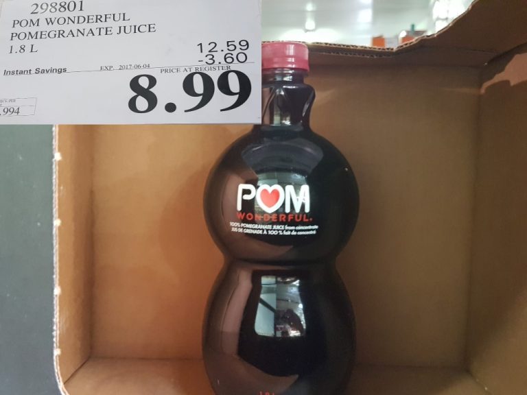 298801 POM WONDERFUL POMEGRANATE JUICE 1 8 L 3 60 INSTANT SAVINGS
