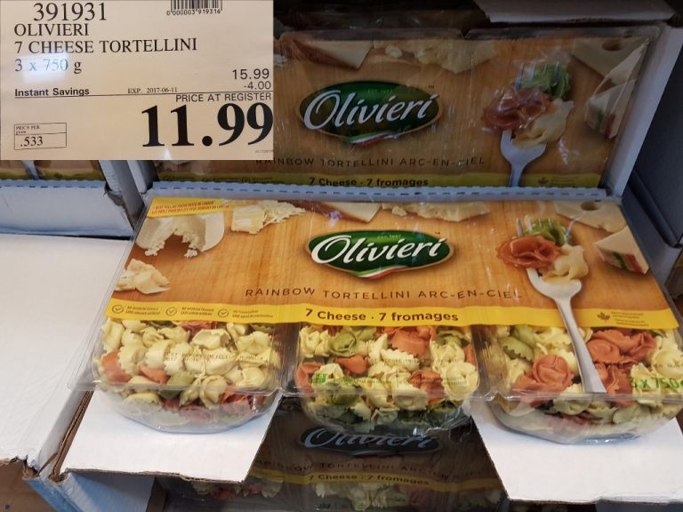 391931 OLIVIERI 7 CHEESE TORTELLINI 3 X 750 G 4 00 INSTANT SAVINGS