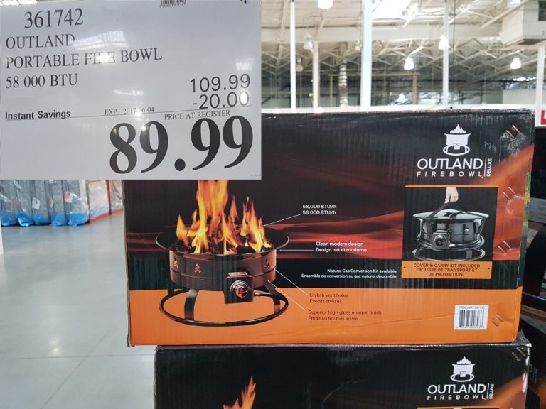 361742 OUTLAND PORTABLE FIRE BOWL 58 000 BTU 20 00 INSTANT SAVINGS