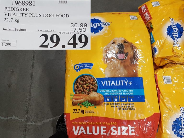 1968981 PEDIGREE VITALITY PLUS DOG FOOD 22 7 KG 7 50 INSTANT SAVINGS EXPIRES ON 2017 06 11 29 49