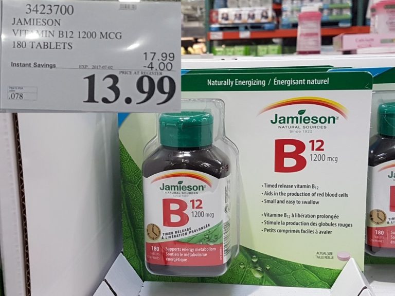 3423700 JAMIESON VITAMIN B12 1200 MCG 180 TABLETS 4 00 INSTANT SAVINGS