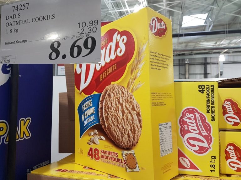 74257 DAD S OATMEAL COOKIES 1 8 KG 2 30 INSTANT SAVINGS 8 69 Costco