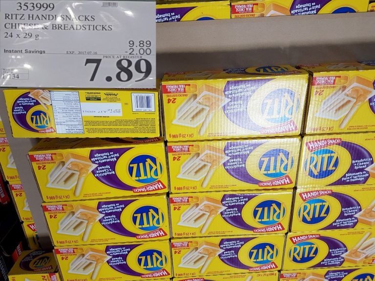 353999 RITZ HANDI SNACKS CHEESE BREADSTICKS 24 X 29 G 2 00 INSTANT