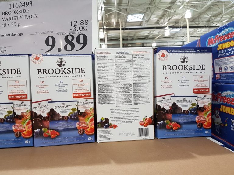 1162493 BROOKSIDE VARIETY PACK 40 X 20 G 3 00 INSTANT SAVINGS EXPIRES