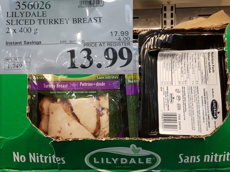 356026 LILYDALE SLICED TURKEY BREAST 2 x 400 g 4 00 INSTANT SAVINGS EXPIRES ON 2017 07 30 13 99