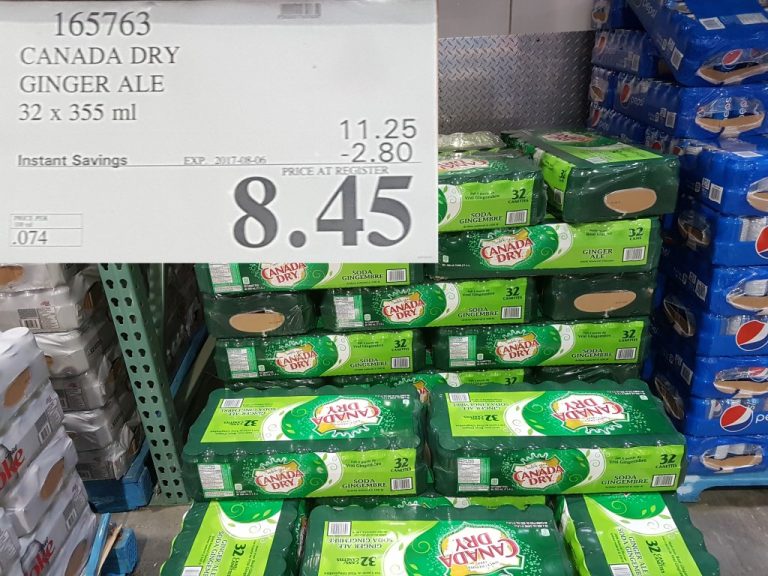 165763 CANADA DRY GINGER ALE 32 X 355 ML 2 80 INSTANT SAVINGS EXPIRES