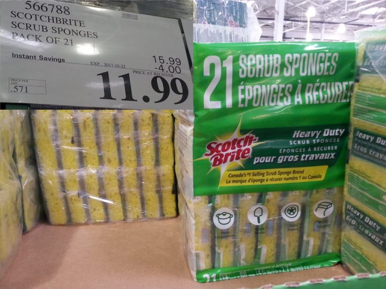 566788 SCOTCHBRITE SCRUB SPONGES PACK OF 21 4 00 INSTANT SAVINGS