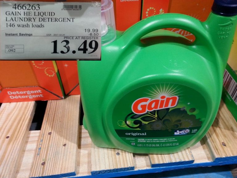 466263 GAIN HE LIQUID LAUNDRY DETERGENT 146 WASH LOADS 6 50 INSTANT