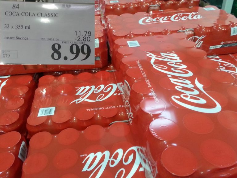 84 COCA COLA CLASSIC 32 X 355 ML 2 80 INSTANT SAVINGS EXPIRES ON 2017 11 26 8 99 Costco East