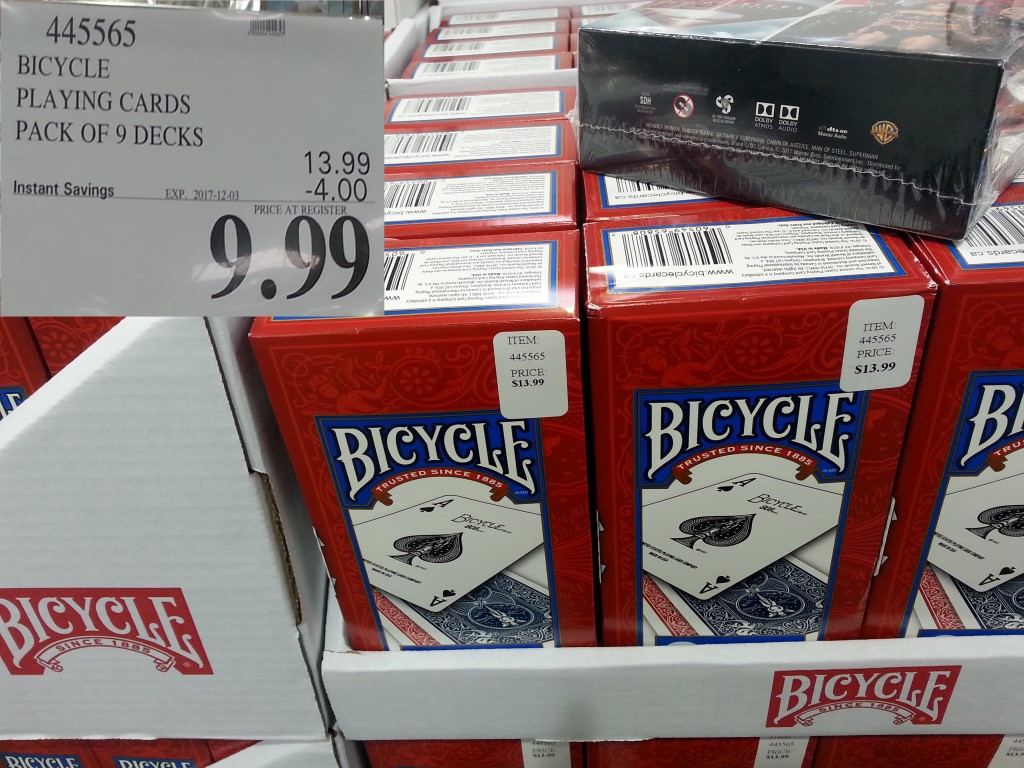 445565 BICYCLE PLAYING CARDS PACK OF 9 DECKS 4 00 INSTANT SAVINGS