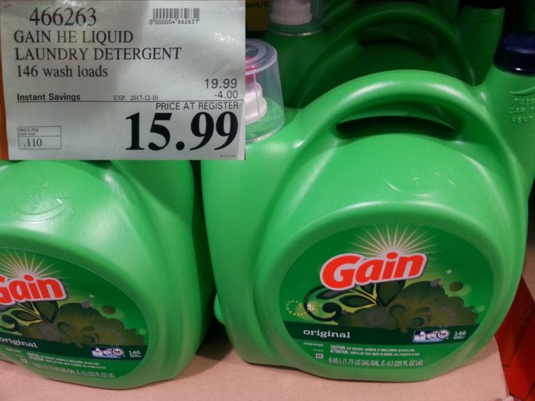 466263 GAIN HE LIQUID LAUNDRY DETERGENT 146 WASH LOADS 4 00 INSTANT