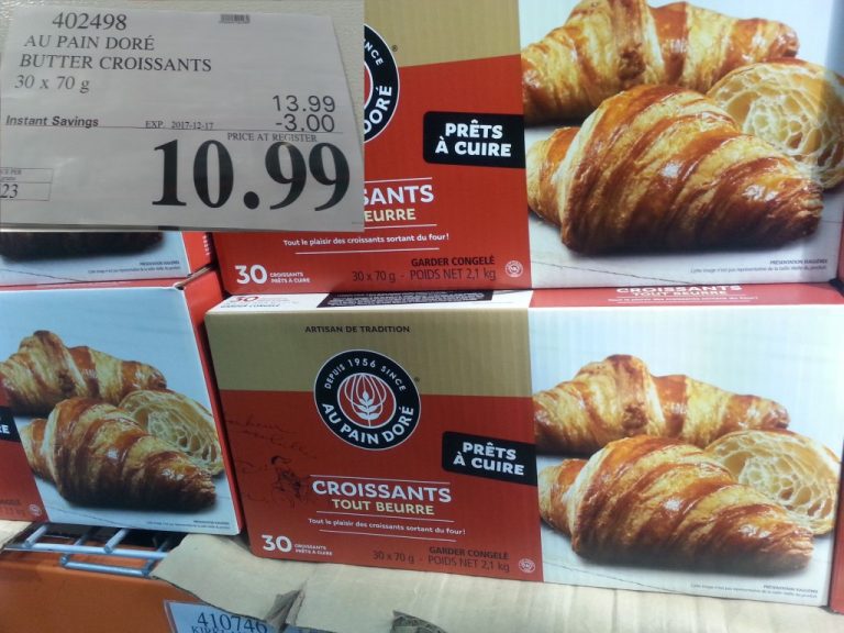 402498 AU PAIN DORE BUTTER CROISSANTS 30 X 70 G 3 00 INSTANT SAVINGS EXPIRES ON 2017 12 17 10 99