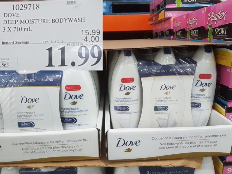 1029718 DOVE DEEP MOISTURE BODYWASH 3 x 710 mL 4 00 INSTANT SAVINGS