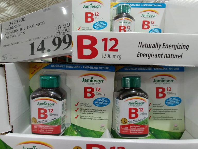 3423700 JAMIESON VITAMIN B12 1200 MCG 180 TABLETS 4 00 INSTANT SAVINGS