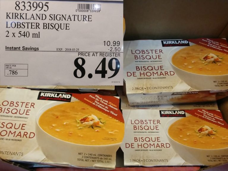 833995 KIRKLAND SIGNATURE LOBSTER BISQUE SOUP 2 X 250 ML 2 50 INSTANT