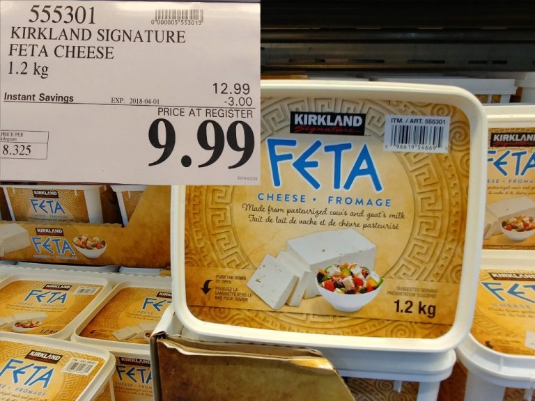 555301 KIRKLAND SIGNATURE FETA CHEESE 1 2KG 3 00 INSTANT SAVINGS