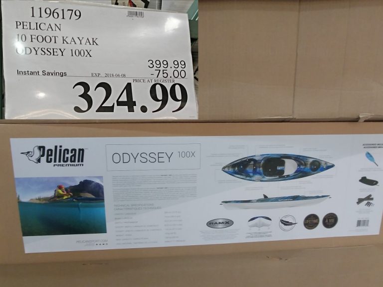 1196179 PELICAN 10 FOOT KAYAK ODYSSEY 100X 75 00 INSTANT SAVINGS