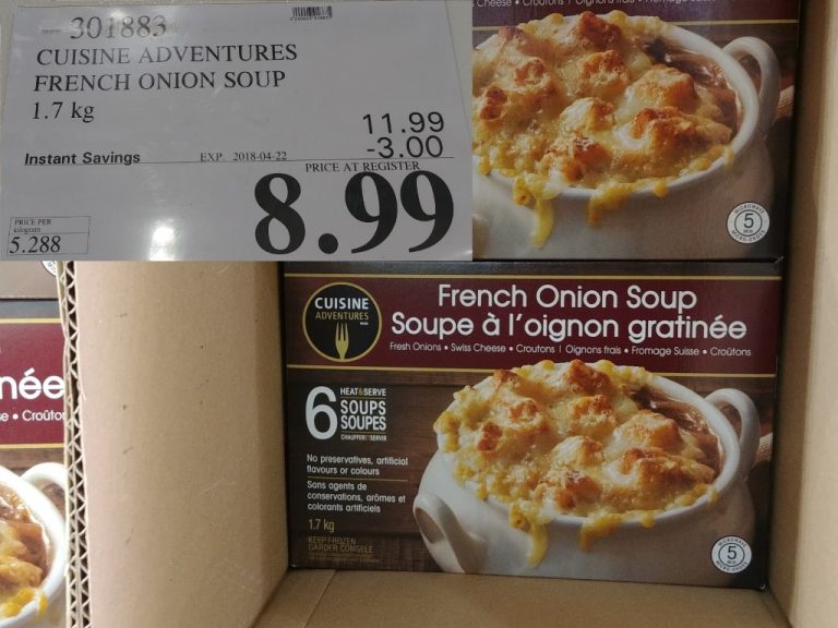 301883 CUISINE ADVENTURES FRENCH ONION SOUP 1 7 kg 3 00 INSTANT SAVINGS EXPIRES ON 2018 04 22 8