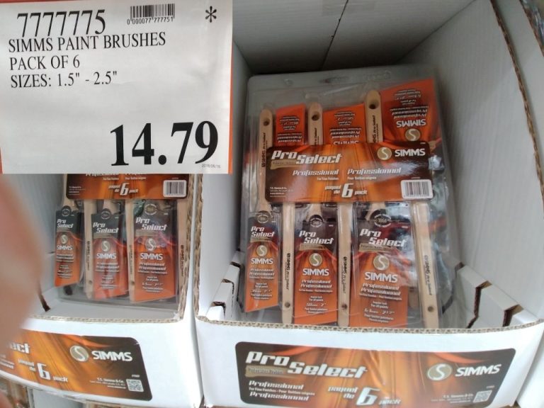 7777775 SIMMS PAINT BRUSHES PACK OF 6 SIZES 1 5 2 5 14 79 Costco East