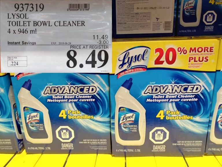 937319 LYSOL TOILET BOWL CLEANER 4 x 946 mL 3 00 INSTANT SAVINGS