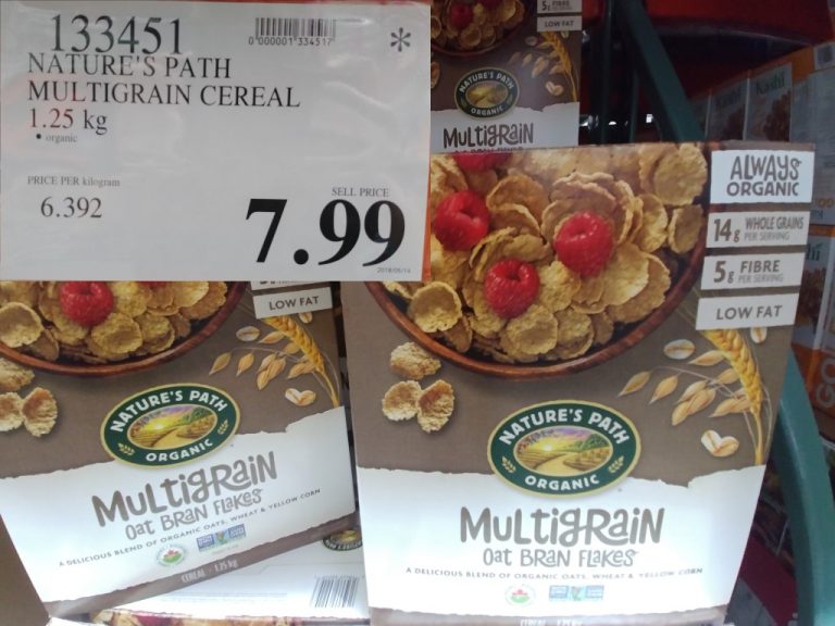 133451 NATURE S PATH MULTIGRAIN CEREAL 1 25 KG 7 99 Costco East Fan Blog