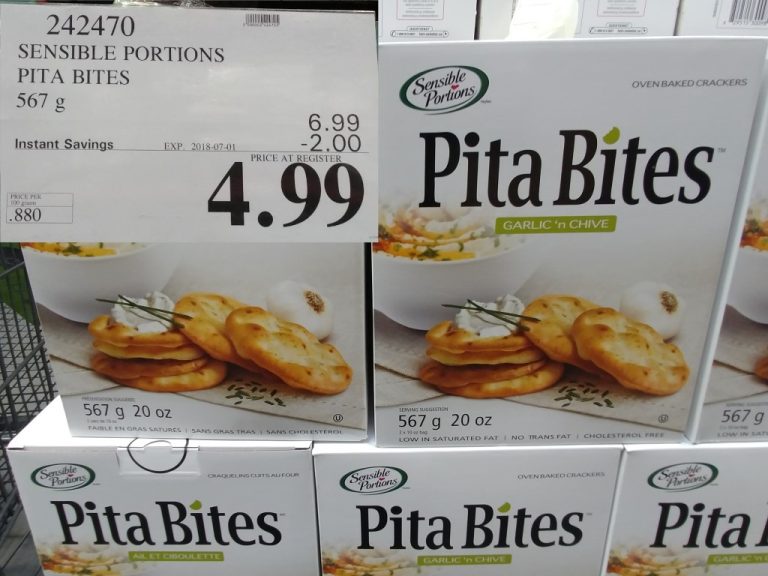 242470 SENSIBLE PORTIONS PITA BITES 567 g 2 00 INSTANT SAVINGS EXPIRES