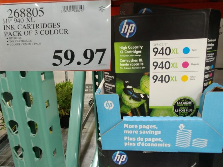 268805 HP 940 XL INK CARTRIDGES PACK OF 3 COLOUR 59 97 Costco East