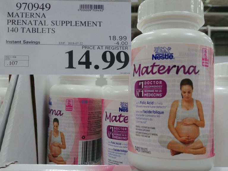 970949 MATERNA PRENATAL SUPPLEMENT 140 TABLETS 4 00 INSTANT SAVINGS EXPIRES ON 2018 07 22 14 99