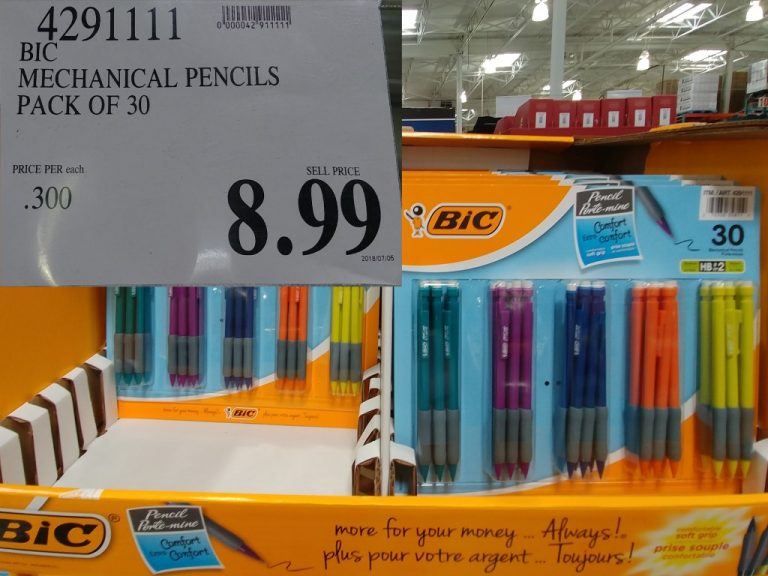 4291111 BIC MECHANICAL PENCILS PACK OF 30 8 99 Costco East Fan Blog