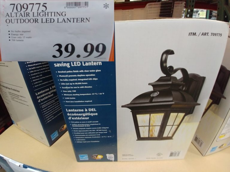 709775 Altair Lighting Outdoor Led Lantern 39 99 Costco East Fan Blog