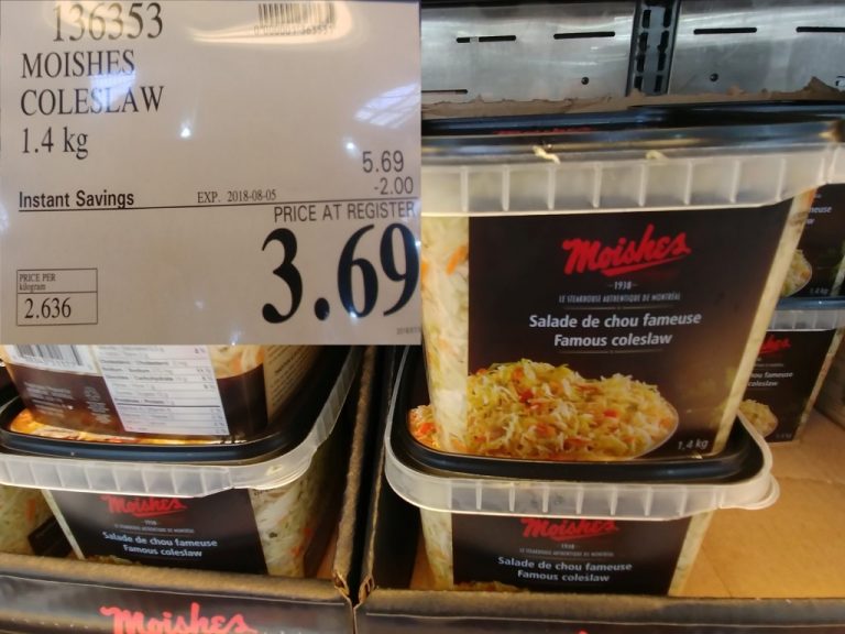 136353 MOISHES COLESLAW 1 4 KG 2 00 INSTANT SAVINGS EXPIRES ON 2018 08