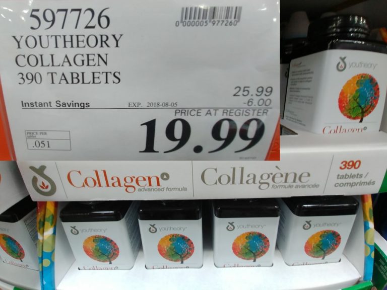 597726 YOUTHEORY COLLAGEN 390 TABLETS 6 00 INSTANT SAVINGS EXPIRES ON