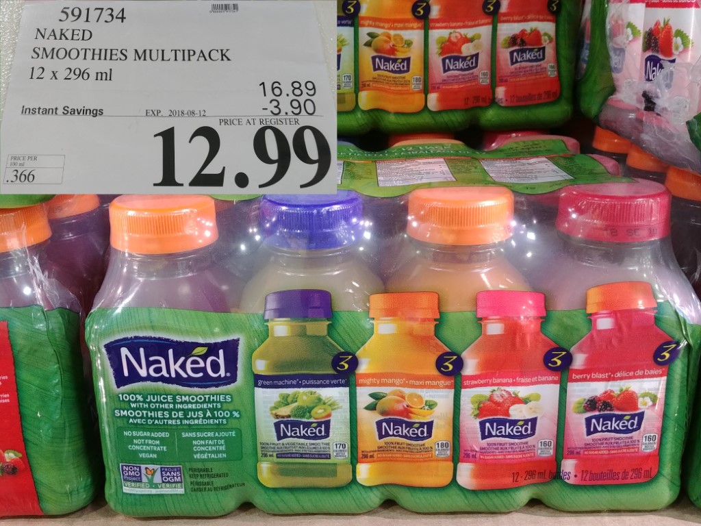 591734 NAKED SMOOTHIES MULTIPACK 12 X 296 ML 3 90 INSTANT SAVINGS EXPIRES O...