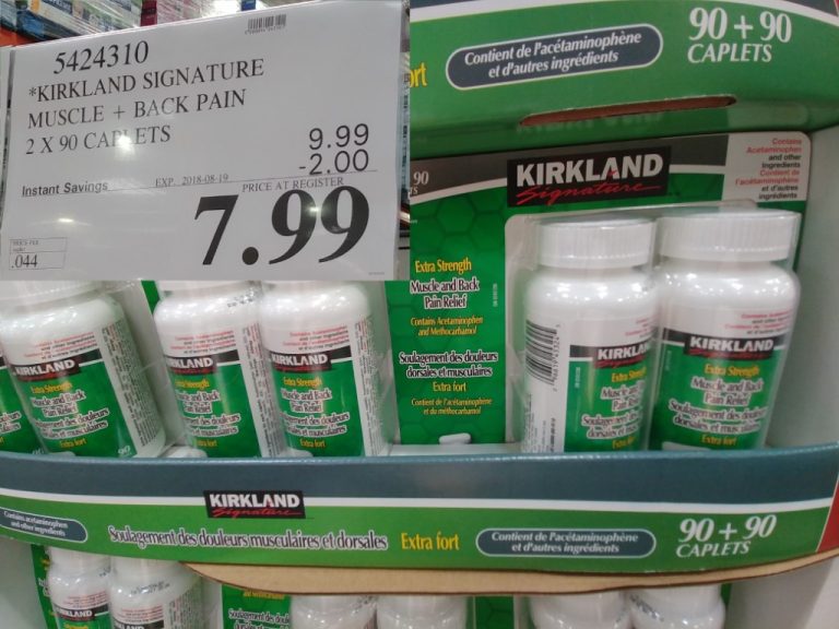 5424310 KIRKLAND SIGNATURE MUSCLE BACK PAIN