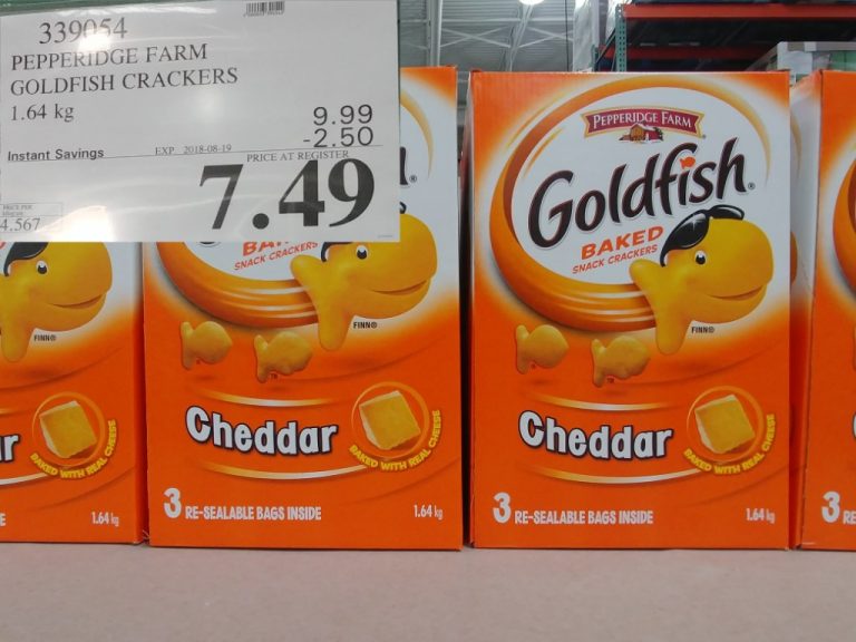 339054 PEPPERIDGE FARM GOLDFISH CRACKERS 1 64 KG 2 50 INSTANT SAVINGS