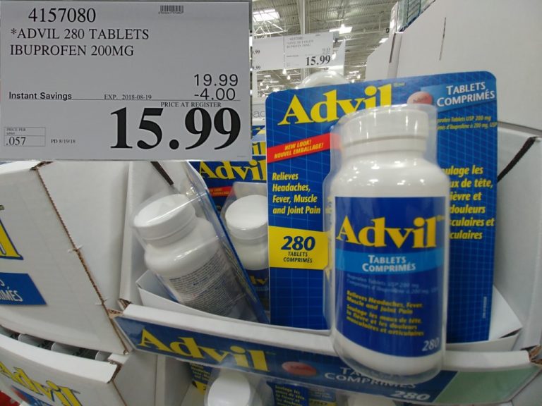 4157080 ADVIL 280 TABLETS IBUPROFEN 200MG 4 00 INSTANT SAVINGS EXPIRES