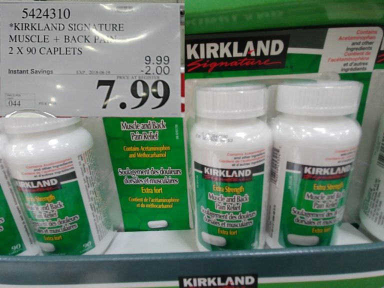 5424310 KIRKLAND SIGNATURE MUSCLE BACK PAIN