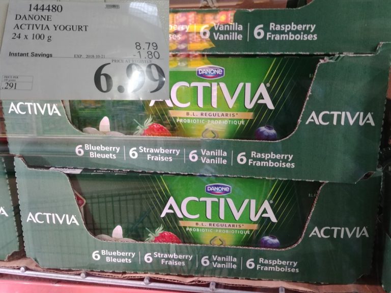 144480 DANONE ACTIVIA YOGURT 24 X 100 G 1 80 INSTANT SAVINGS EXPIRES ON