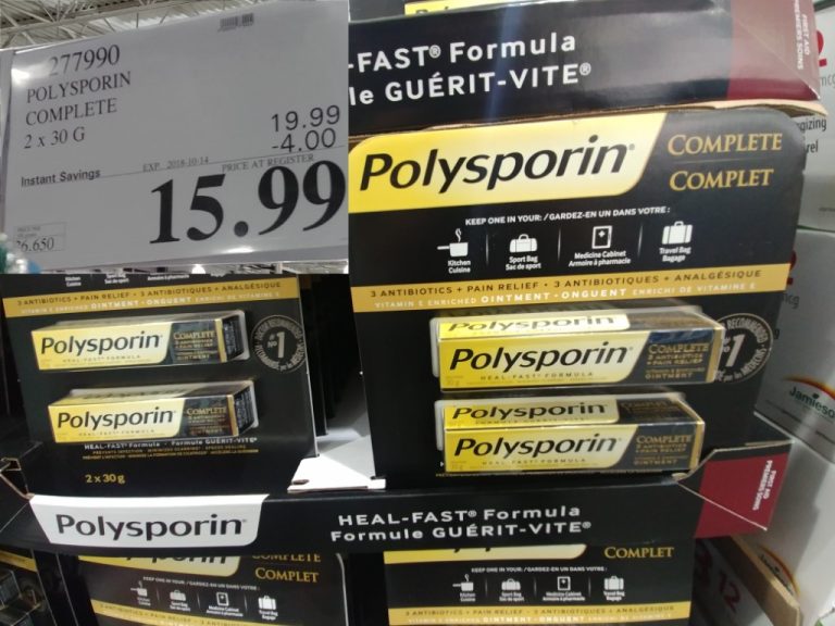 277990 POLYSPORIN COMPLETE 2 X 30 G 4 00 INSTANT SAVINGS EXPIRES ON