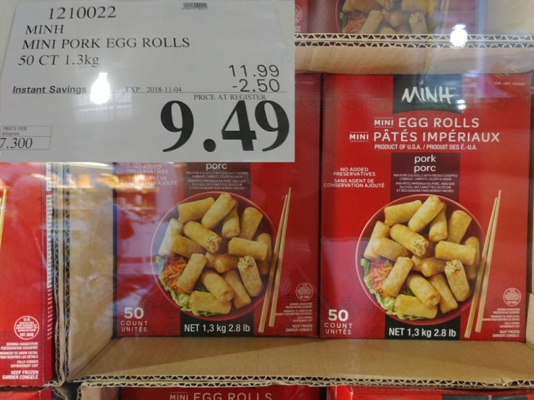 1210022 MINH MINI PORK EGG ROLLS 50 CT 1 3 KG 2 50 INSTANT SAVINGS