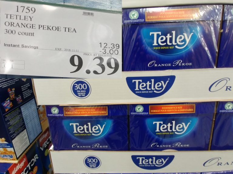 1759 TETLEY ORANGE PEKOE TEA 300 count 3 00 INSTANT SAVINGS EXPIRES ON