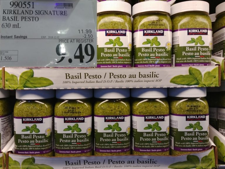 990551 KIRKLAND SIGNATURE BASIL PESTO 630 ML 2 50 INSTANT SAVINGS