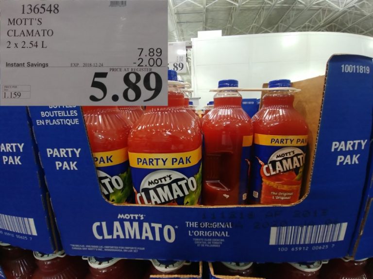 136548 MOTT S CLAMATO 2 X 2 54 L 2 00 INSTANT SAVINGS EXPIRES ON 2018