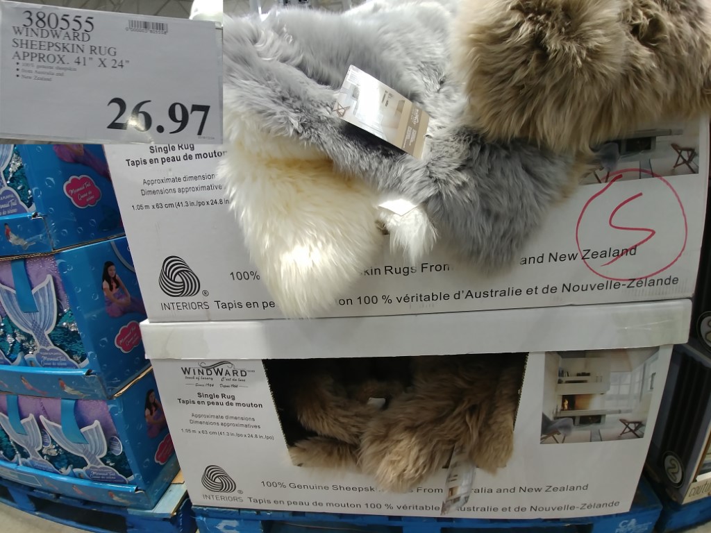 Sheepskin discount throw costco