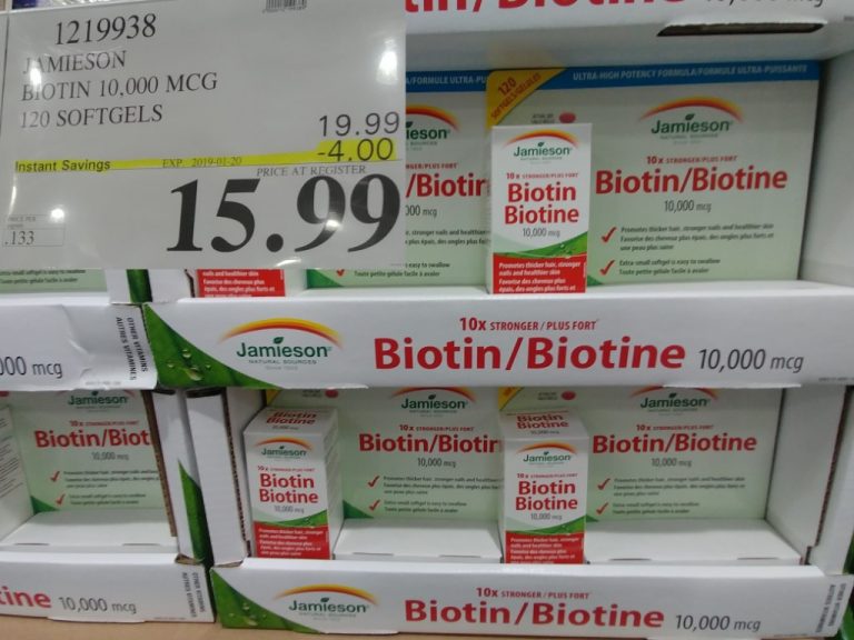 1219938 JAMIESON BIOTIN 10 000 MCG 120 SOFTGELS 4 00 INSTANT SAVINGS