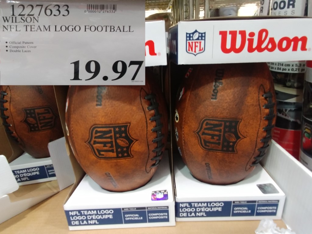 1427871 WILSON NFL FOOTBALL COMPOSITE LEATHER 9 97 - Costco East Fan Blog