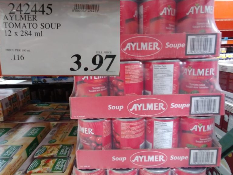 242445 AYLMER TOMATO SOUP 12 X 284 ML 3 97 Costco East Fan Blog