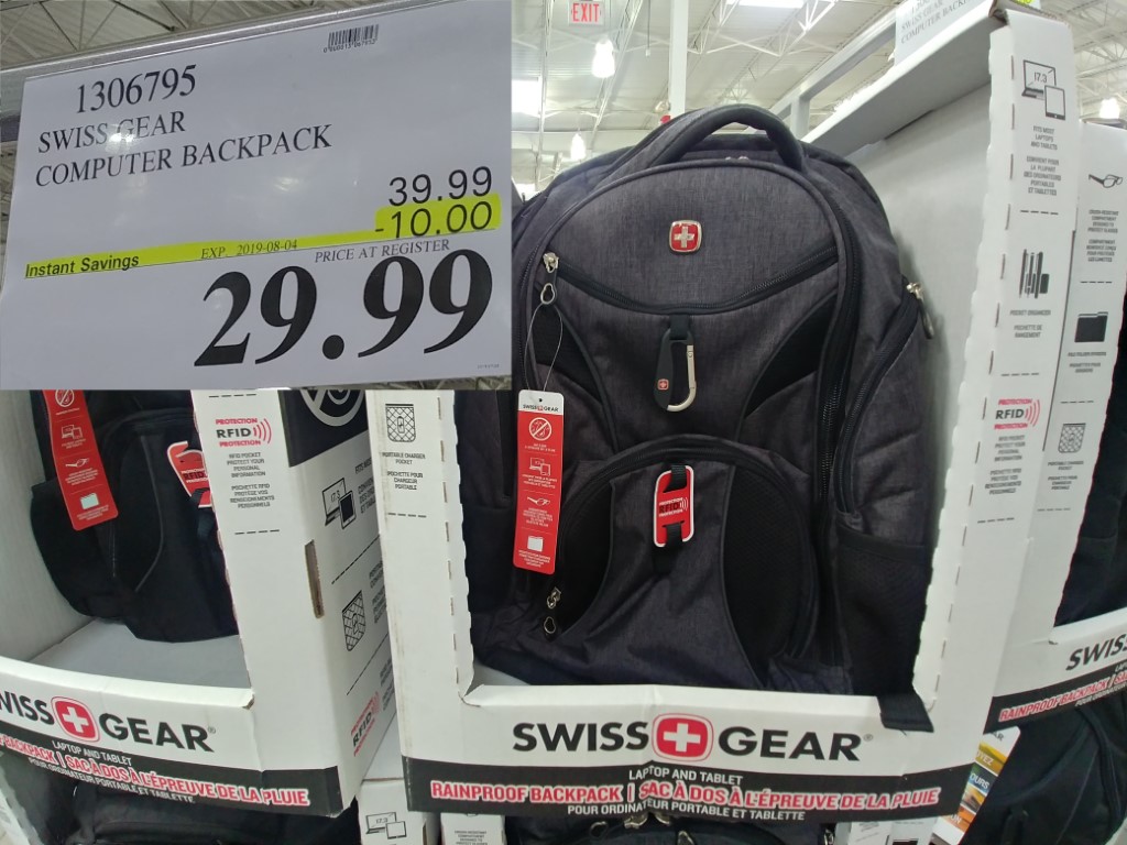 1306795 SWISS GEAR COMPUTER BACKPACK 10 00 INSTANT SAVINGS EXPIRES ON 2019  08 04 29 99 - Costco East Fan Blog